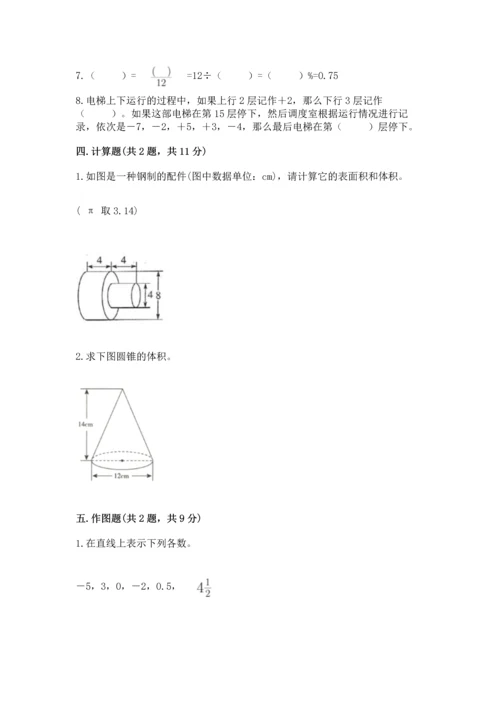 人教版六年级下册数学期末测试卷及参考答案（综合卷）.docx