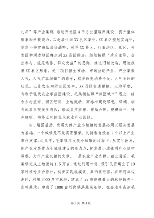 小城镇发展高峰论坛汇报材料_1.docx