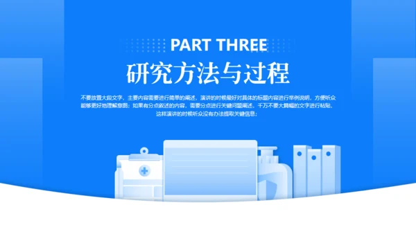 蓝色简约医疗开始报告