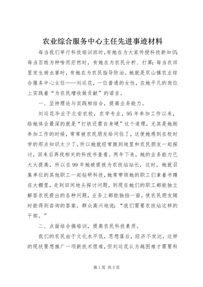 农业综合服务中心主任先进事迹材料.docx