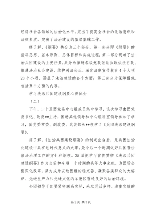 学习法治兵团建设纲要心得体会 (2).docx