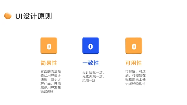 蓝色3D风UI设计培训课程教学