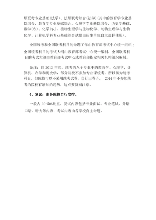 考研考什么科目.docx