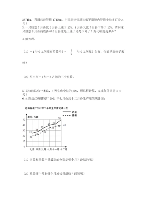 北师大版六年级下册数学 期末检测卷精品（突破训练）.docx