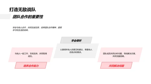 初中学习生活攻略PPT模板