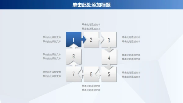 蓝色商务年终工作汇报通用PPT模板