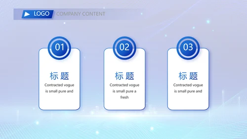 蓝色科技信息化建设工作总结PPT
