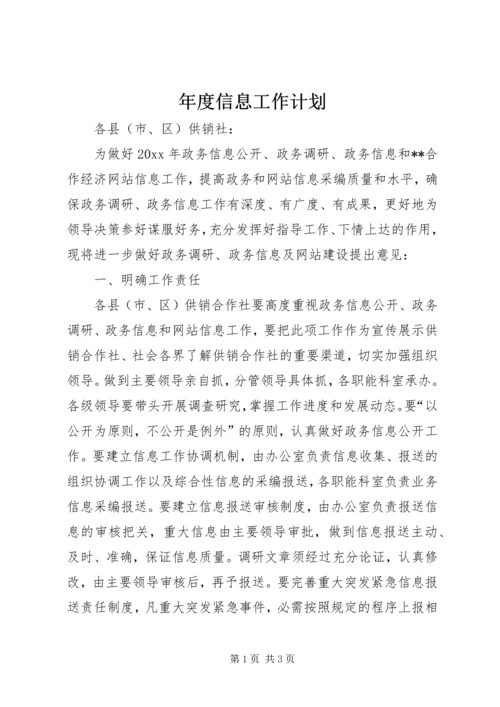 年度信息工作计划 (2).docx