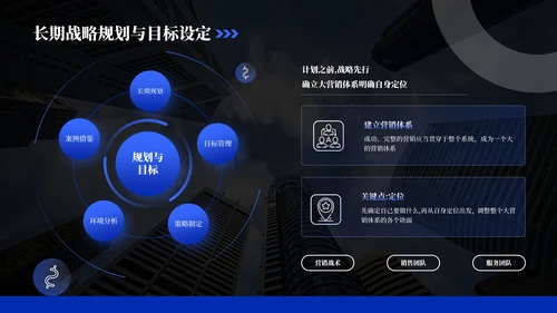 蓝黑商务风企业介绍PPT模板