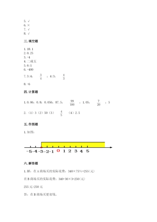 小升初六年级期末测试卷及完整答案【易错题】.docx