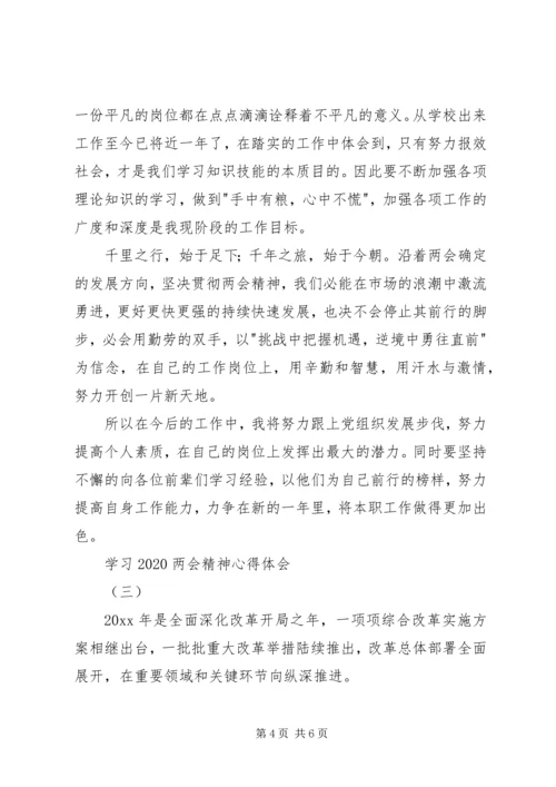 学习20XX年两会精神心得体会 (2).docx