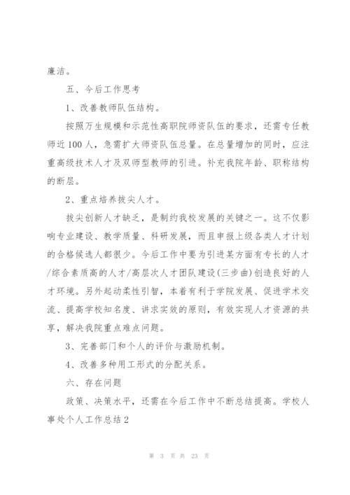 学校人事处个人工作总结.docx