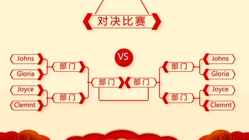 红色喜庆新年元旦春节年会ppt