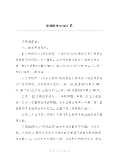 奖惩制度2020汇总.docx