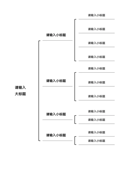 简约型通用思维导图