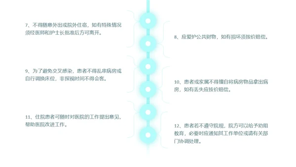 水绿色简约风医疗病房管理制度培训PPT模板