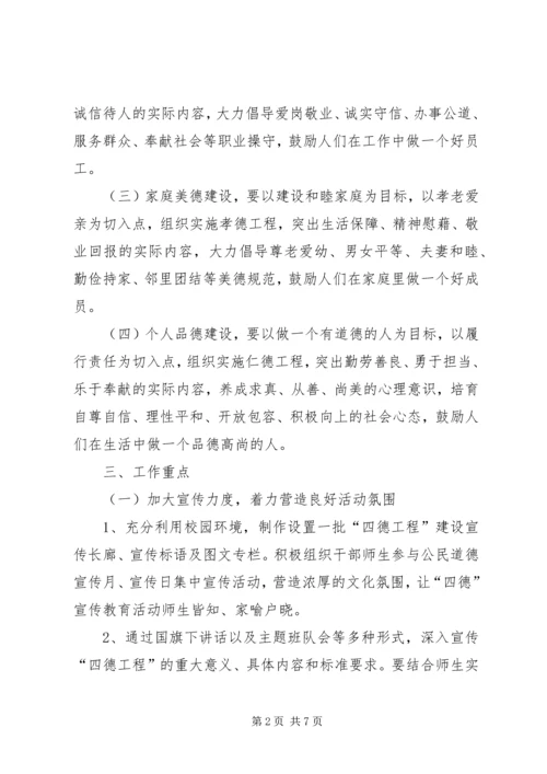 老庄小学四德实施方案 (2).docx