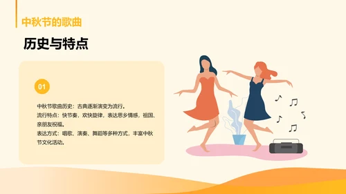 黄色喜庆节日中秋节文化交流活动PPT模板