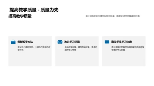 半年教学工作报告PPT模板