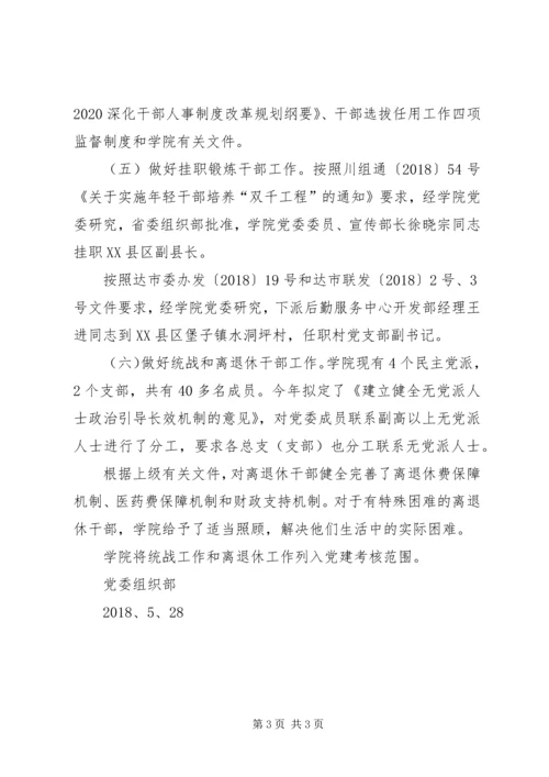 文理学院XX年上半年党建工作情况汇报.docx