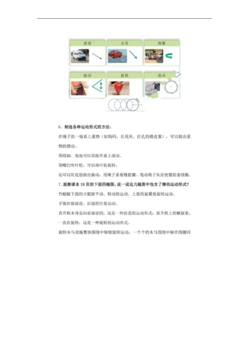 2020秋新苏教版小学科学四年级上册知识点梳理归纳、总结、汇总-(2017版).docx
