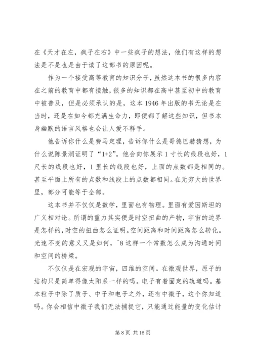 从一到无穷大读后感.docx
