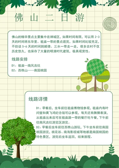 旅游攻略创意手账