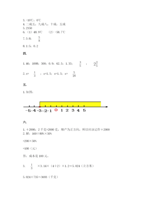 贵州省【小升初】2023年小升初数学试卷（易错题）.docx