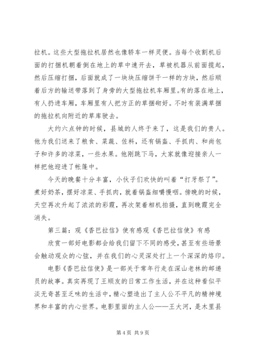 香巴拉信使观后感.docx
