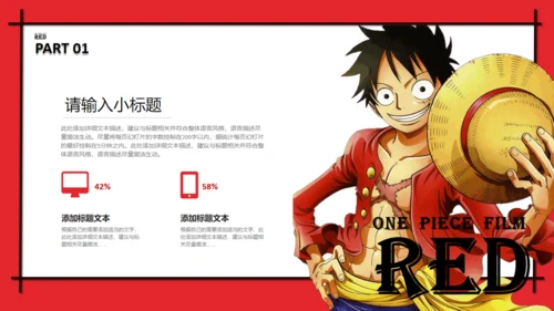 海贼王日本动漫主题通用PPT模板