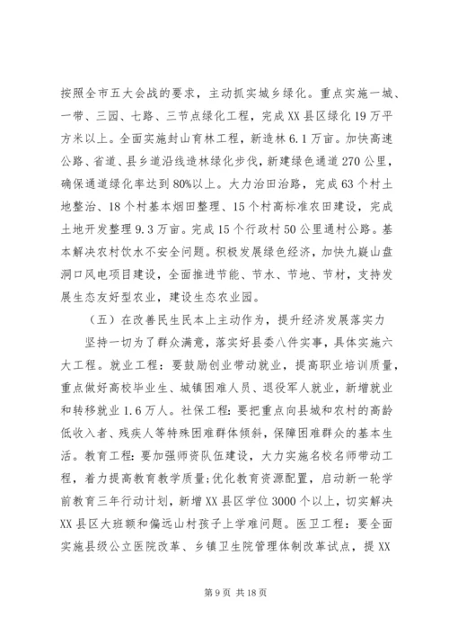 县委经济工作会议讲话材料.docx