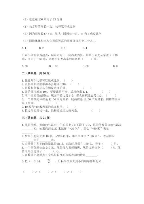 北师大版数学小升初模拟试卷（研优卷）.docx