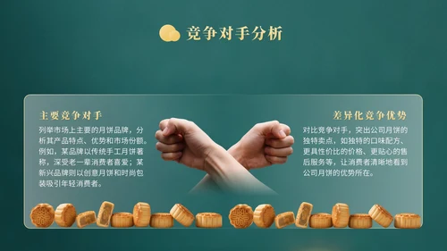 黄色中国风企业中秋月饼营销PPT模版
