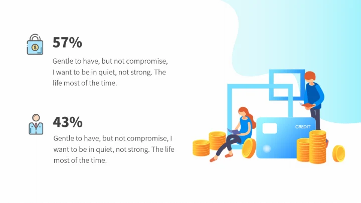 蓝色金融行业人力资源PPT模板