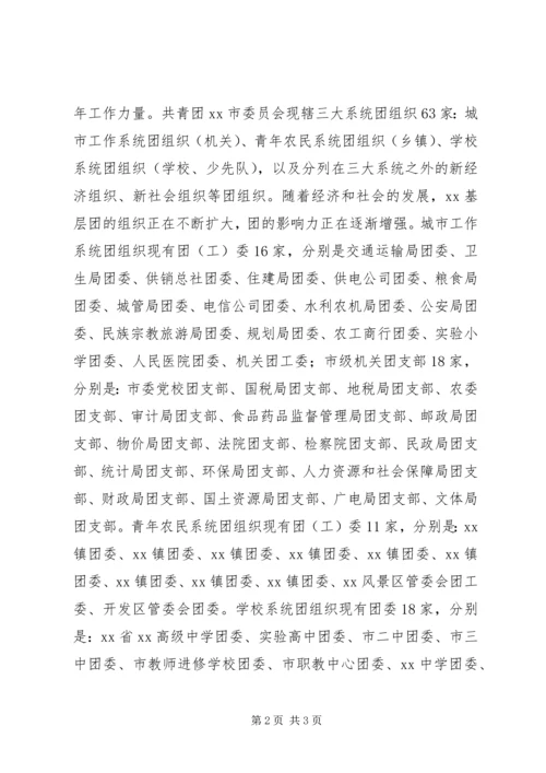 团市委关于基层团组织建设情况的工作报告 (4).docx