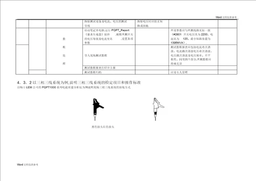 电能质量测试作业指导书