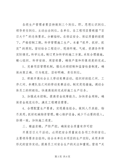 公司百日大干活动宣传提纲.docx
