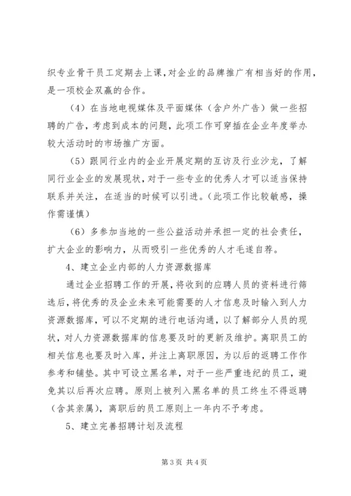 经典人力资源XX年工作计划例文.docx