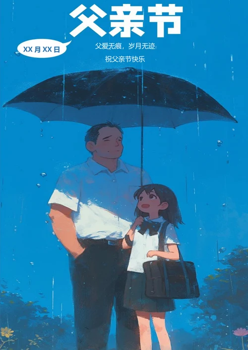父亲节节日海报
