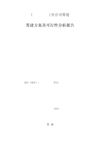 互联网金融公司分公司筹建方案.docx