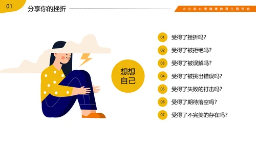 挫折是成长的必修课心理健康班会ppt模板