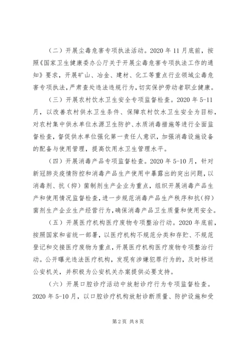 卫生健康监督执法会议讲话稿.docx