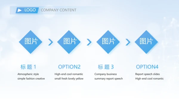 蓝色大气科技医美商业计划书动态PPT