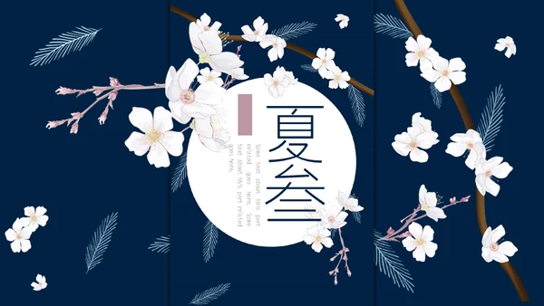你好夏天女性白领工作总结通用PPT模板