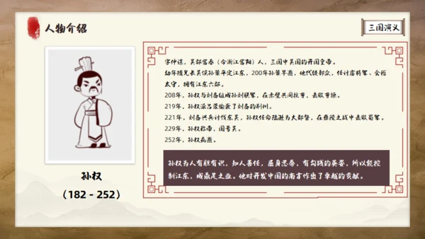 《三国演义》书卷创意通用PPT模板