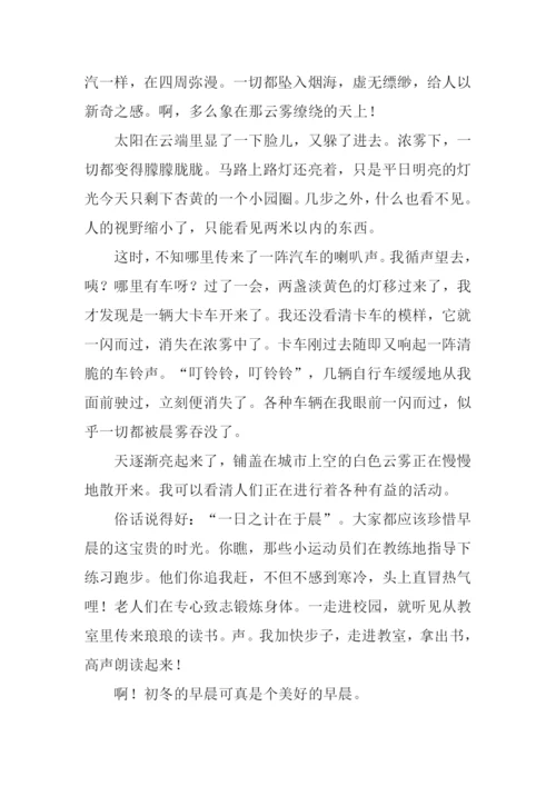 初冬的早晨作文600字.docx