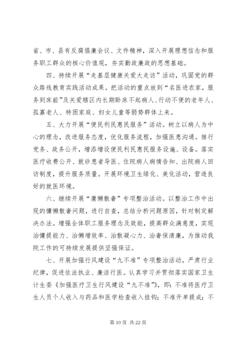 7医院党风廉政建设实施方案.docx