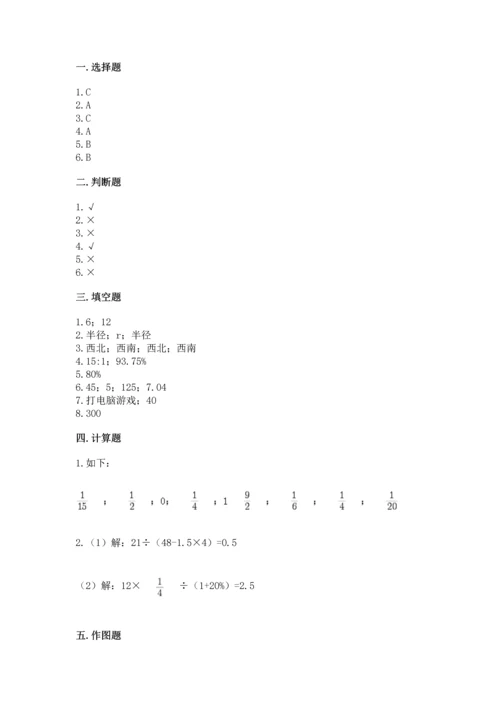 人教版六年级上册数学期末测试卷【各地真题】.docx