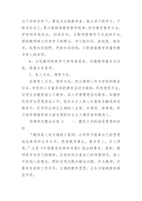 师德师风整治方案.docx