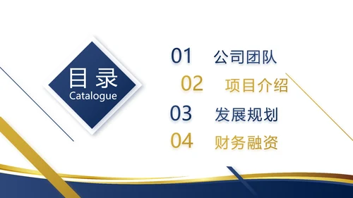 蓝色大气项目商业计划书PPT动态模板